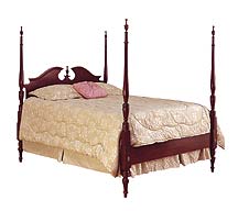 cherry medium poster bed